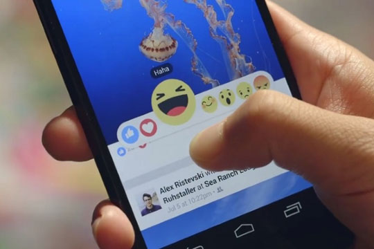 Facebook Adds Reactions to Like Button Feature
