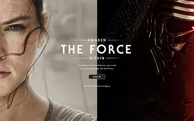 The Force Awakens Within Google as Apps Get Star Wars Makeover