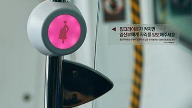 Pink Light: Wireless Seat alert trial begins in South Korea for the pregnant women commuters