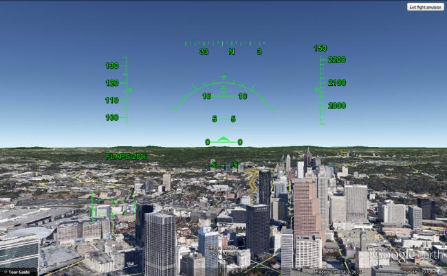 Google Earth Flight Simulator
