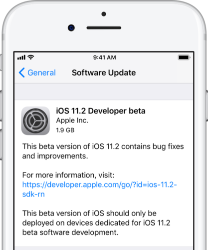 Apple Releases First iOS 11.2 Beta for iPhone and iPad